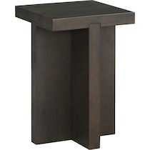 dala dark brown side table   