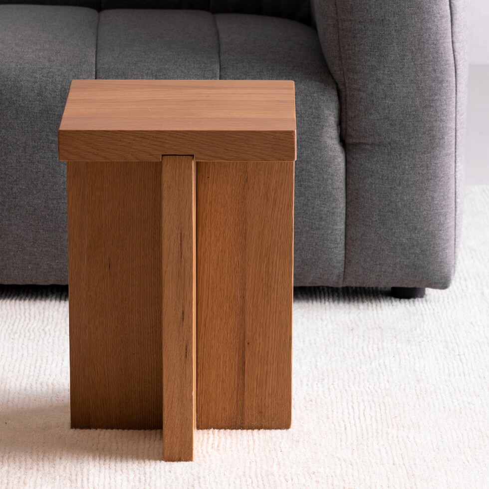 dala light brown side table   