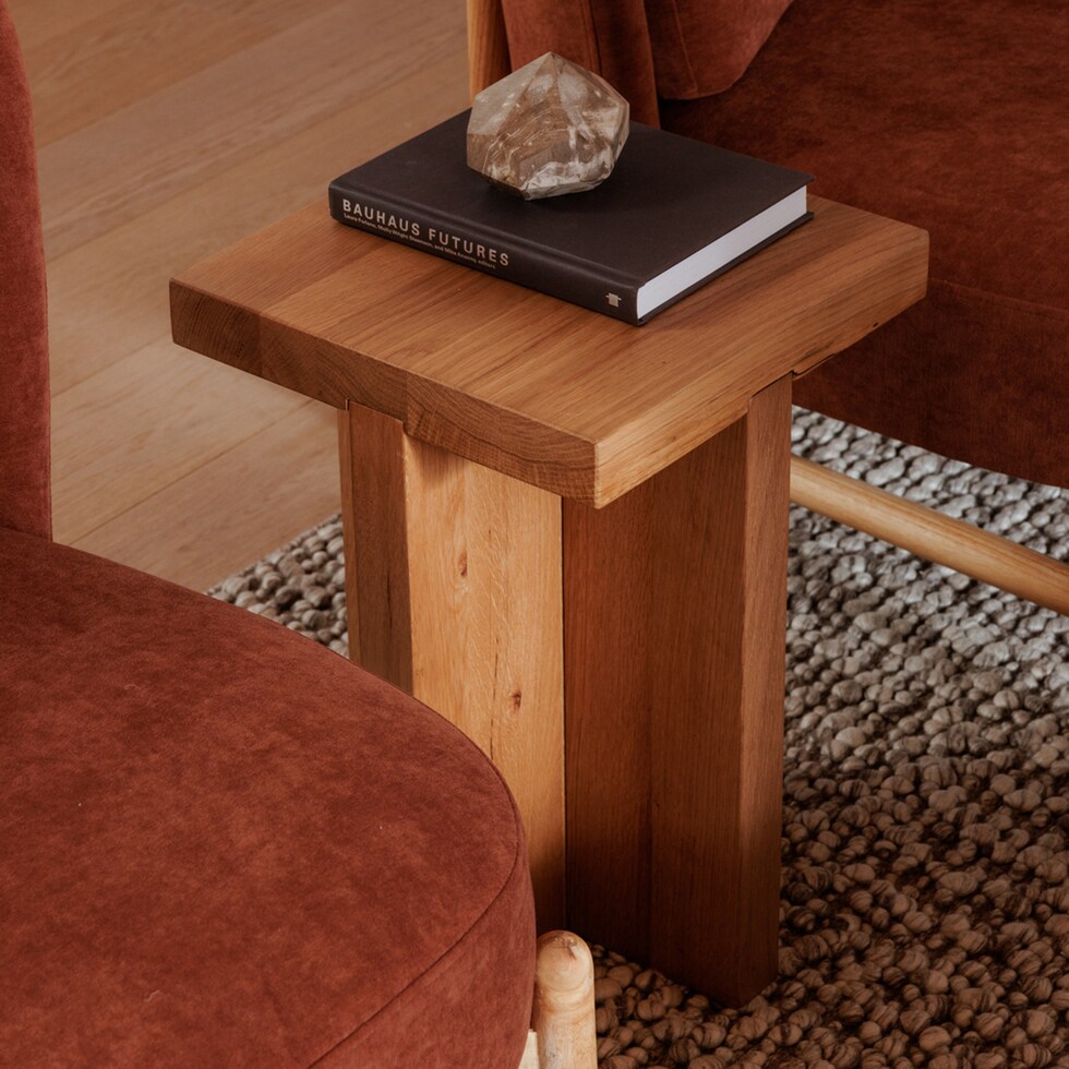 dala light brown side table   