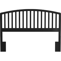 daliah black full queen headboard   