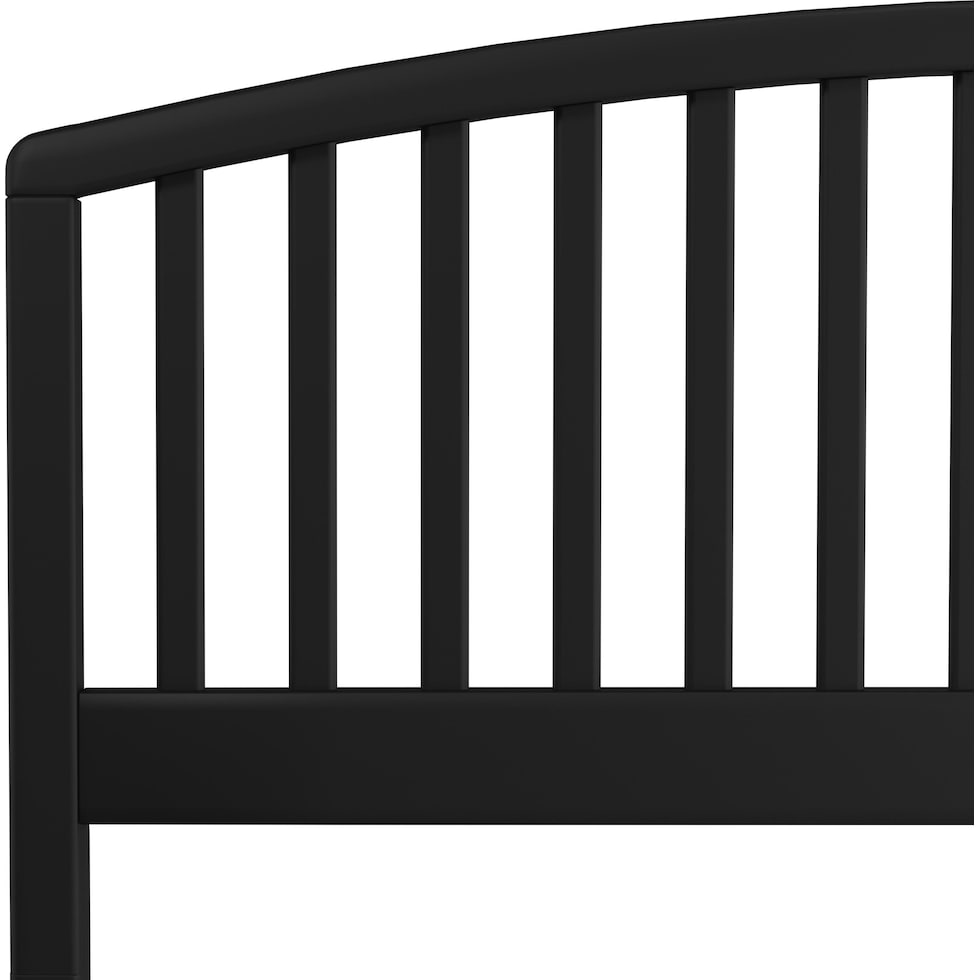 daliah black full queen headboard   