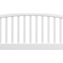 daliah white full queen headboard   