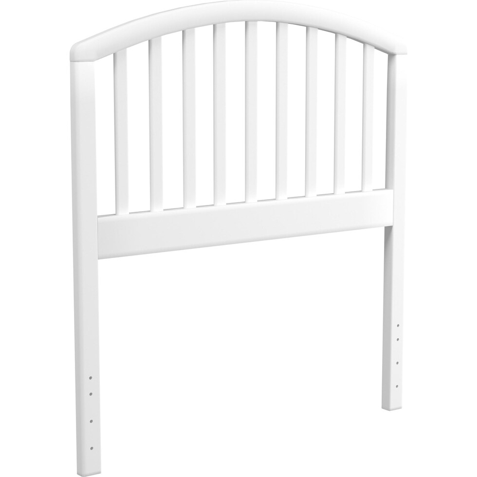 daliah white twin headboard   