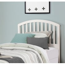 daliah white twin headboard   