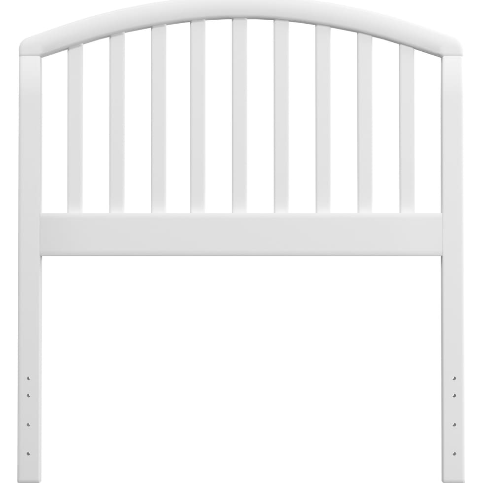 daliah white twin headboard   