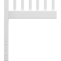 daliah white twin headboard   