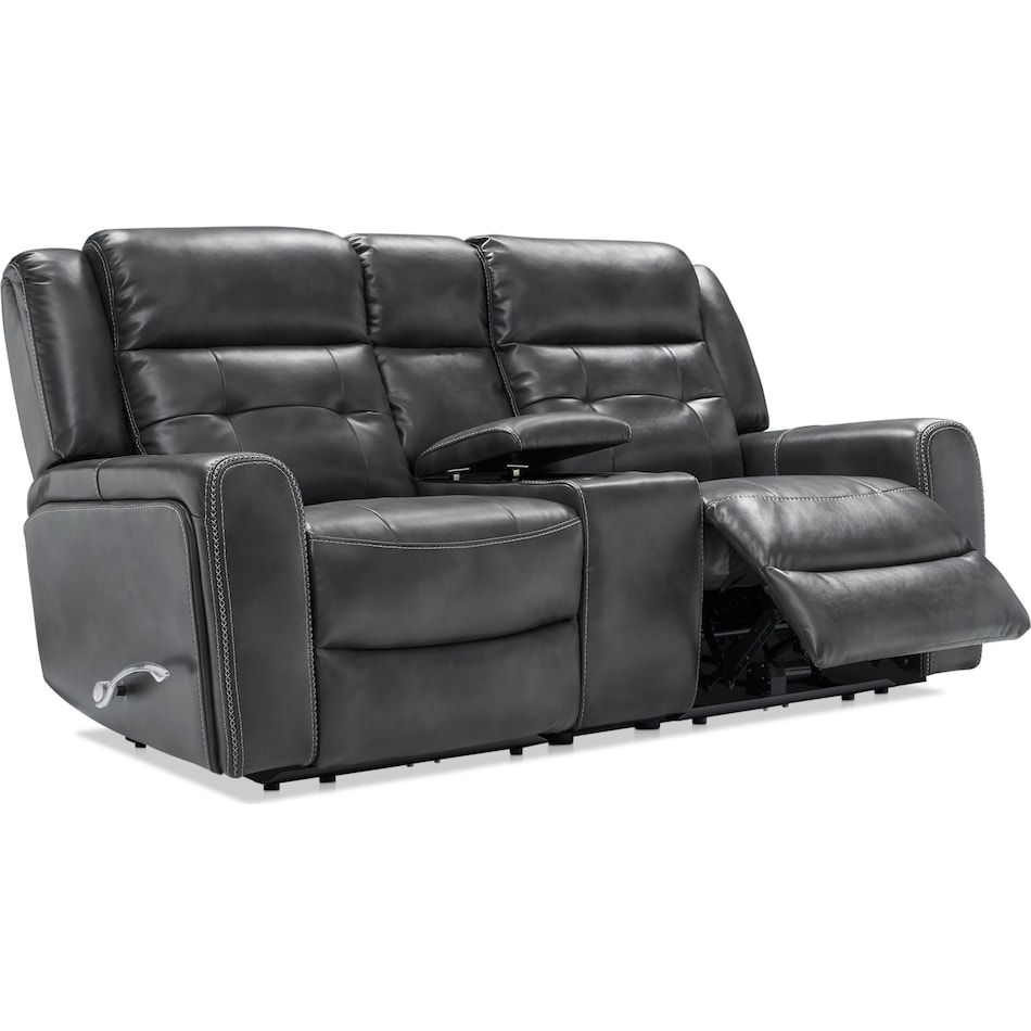damen gray  pc manual reclining living room   