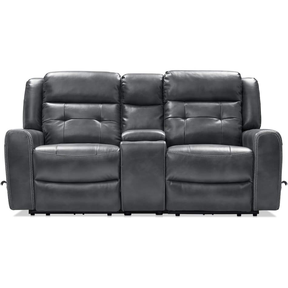 damen gray  pc manual reclining living room   