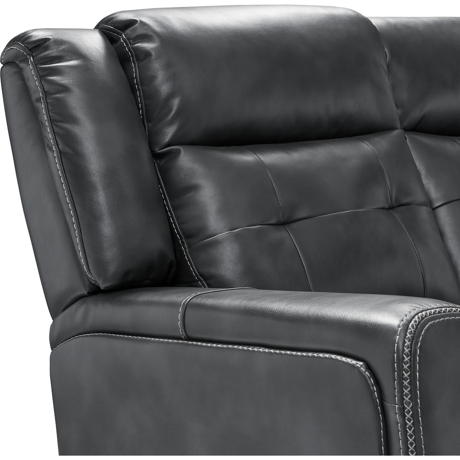 damen gray  pc manual reclining living room   