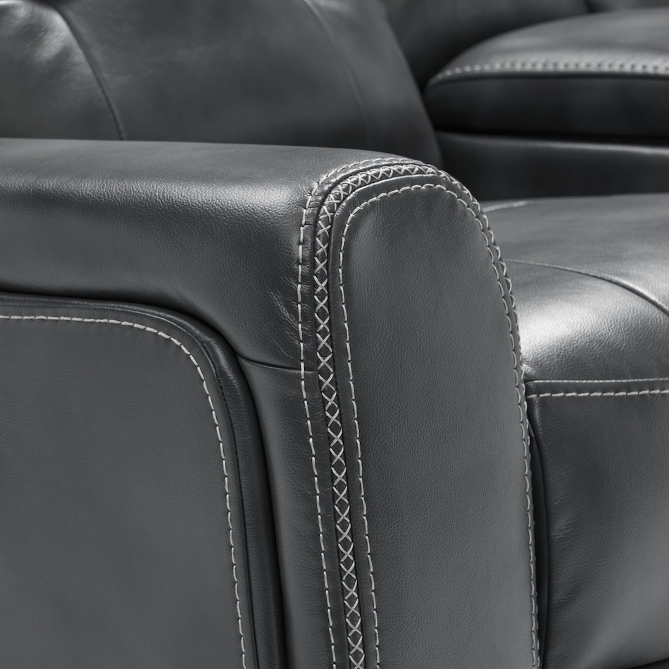 damen gray  pc manual reclining living room   