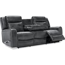 damen gray  pc manual reclining living room   