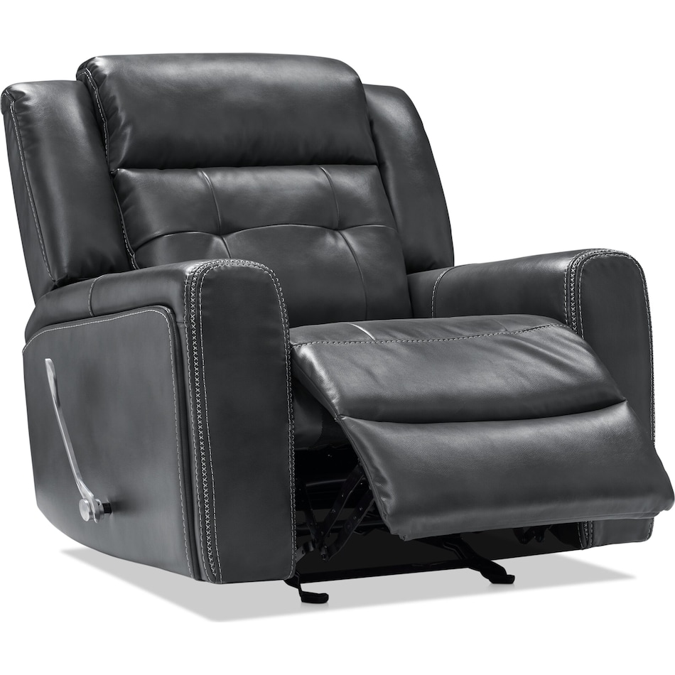 damen gray  pc manual reclining living room   
