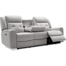 damen gray  pc power reclining living room   