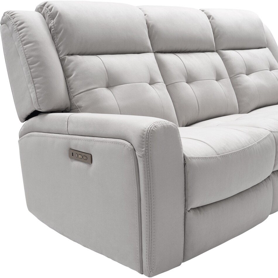 damen gray  pc power reclining living room   