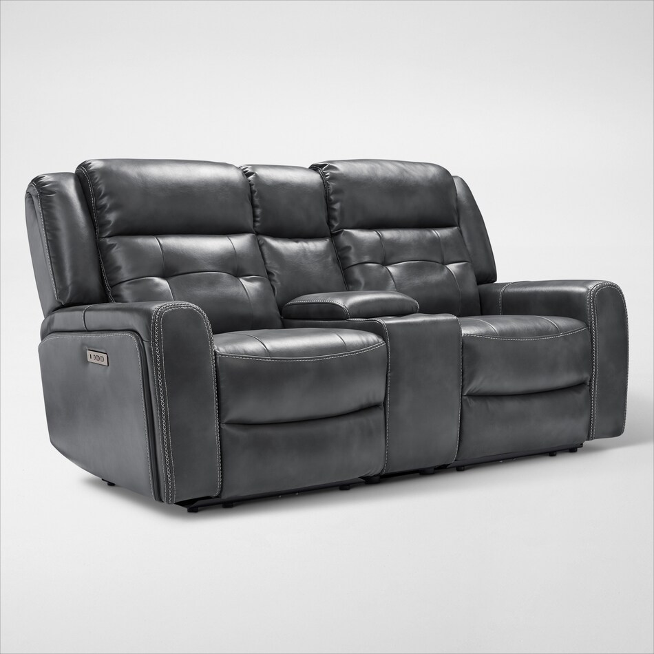 damen gray  pc power reclining living room   