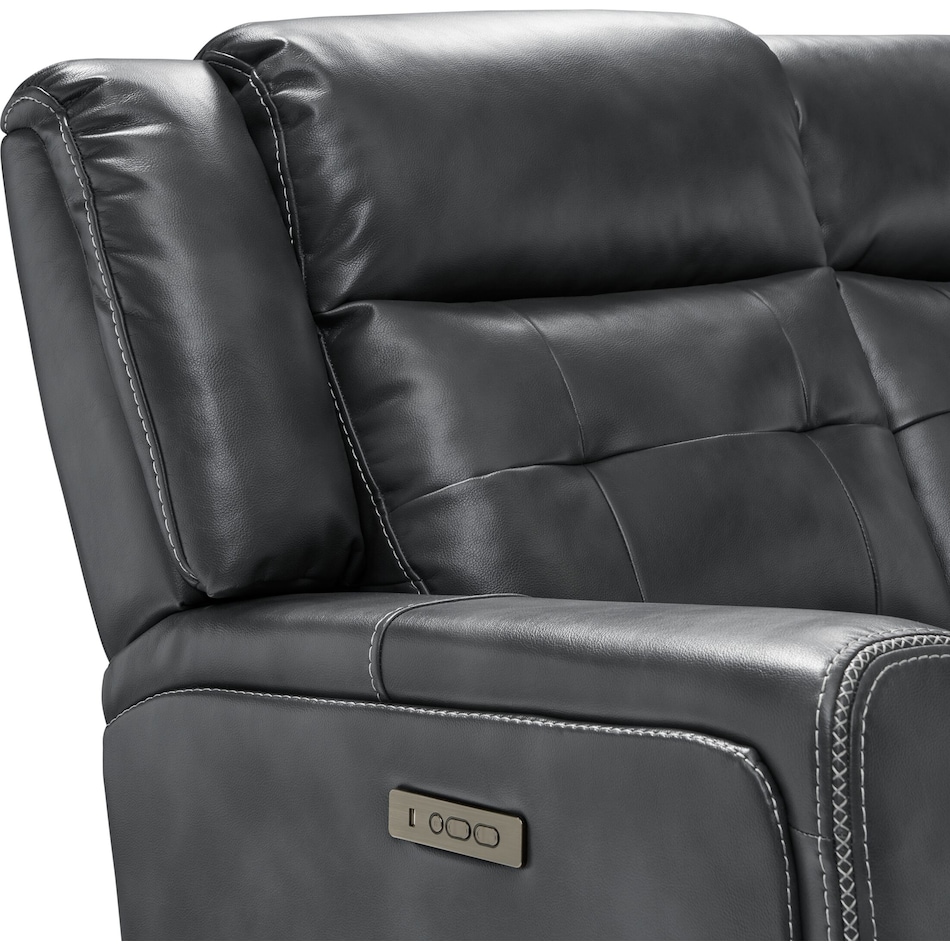 damen gray  pc power reclining living room   