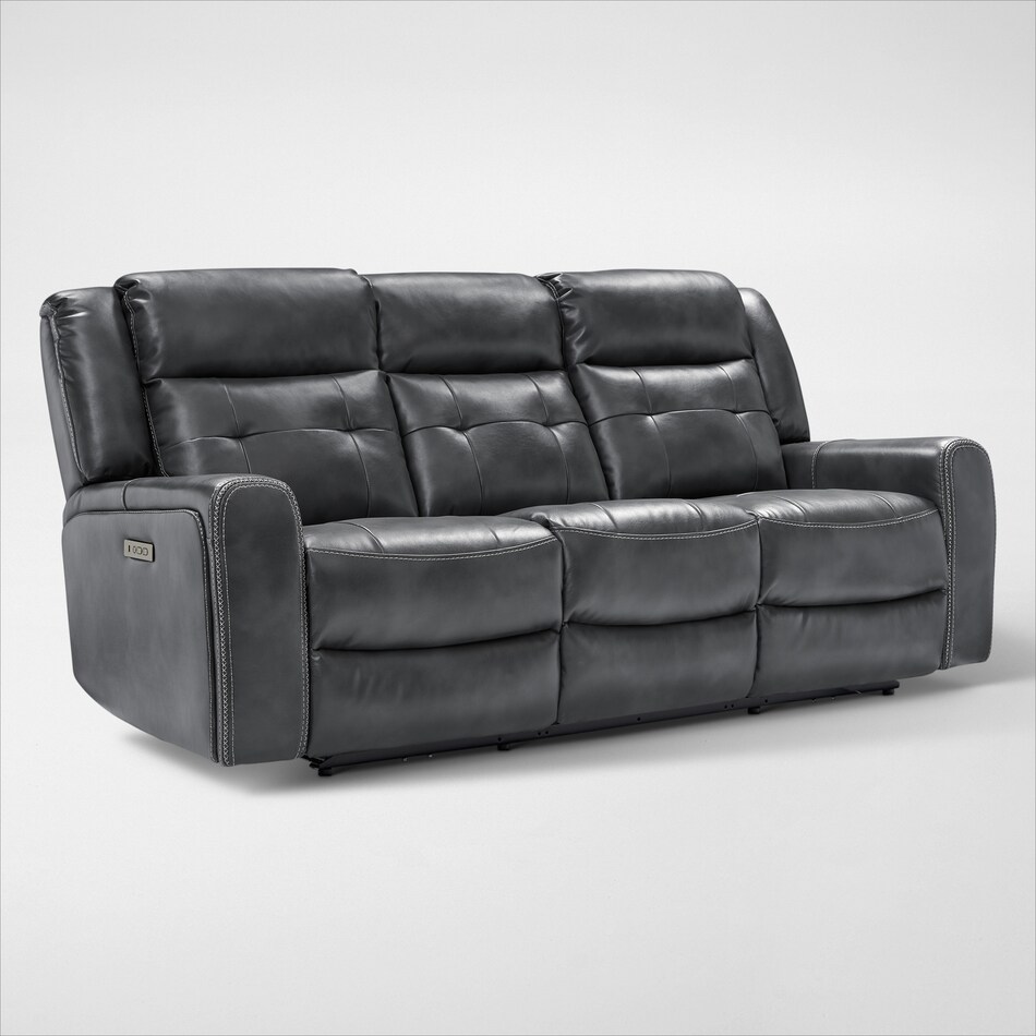 damen gray  pc power reclining living room   