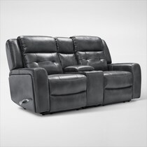 damen gray  pc manual reclining living room   