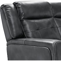 damen gray  pc manual reclining living room   
