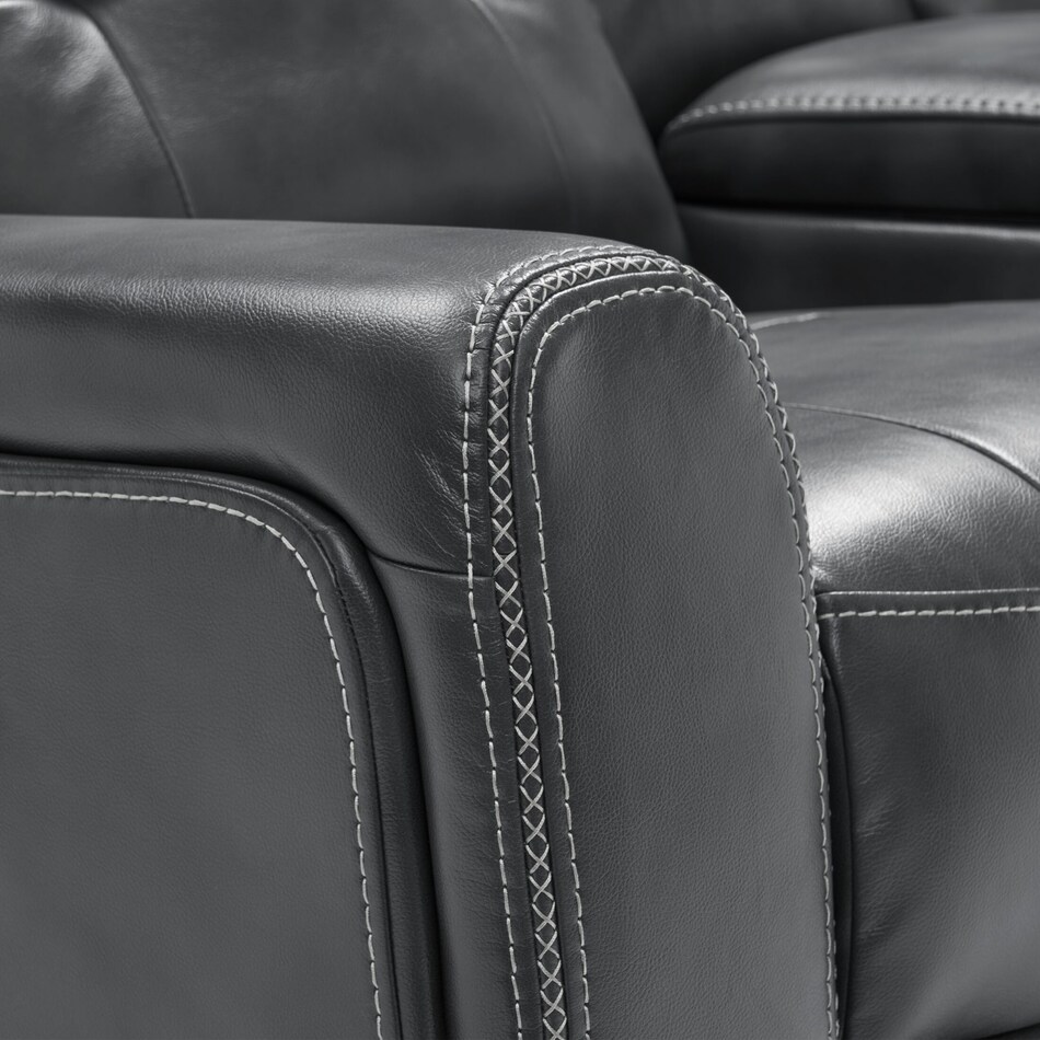 damen gray  pc manual reclining living room   