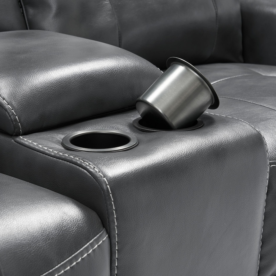 damen gray  pc manual reclining living room   