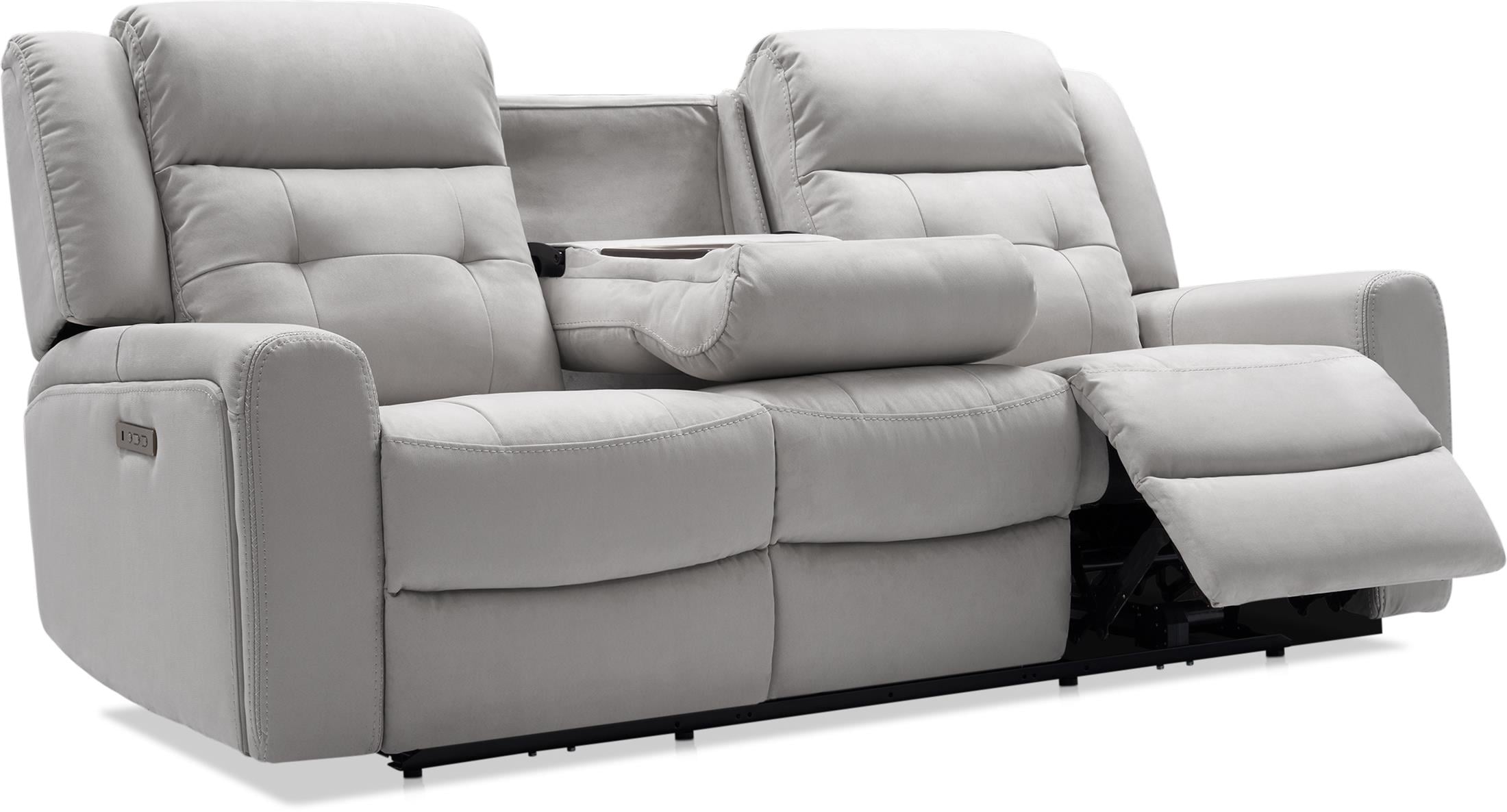 Reclining sofa with online fold down table