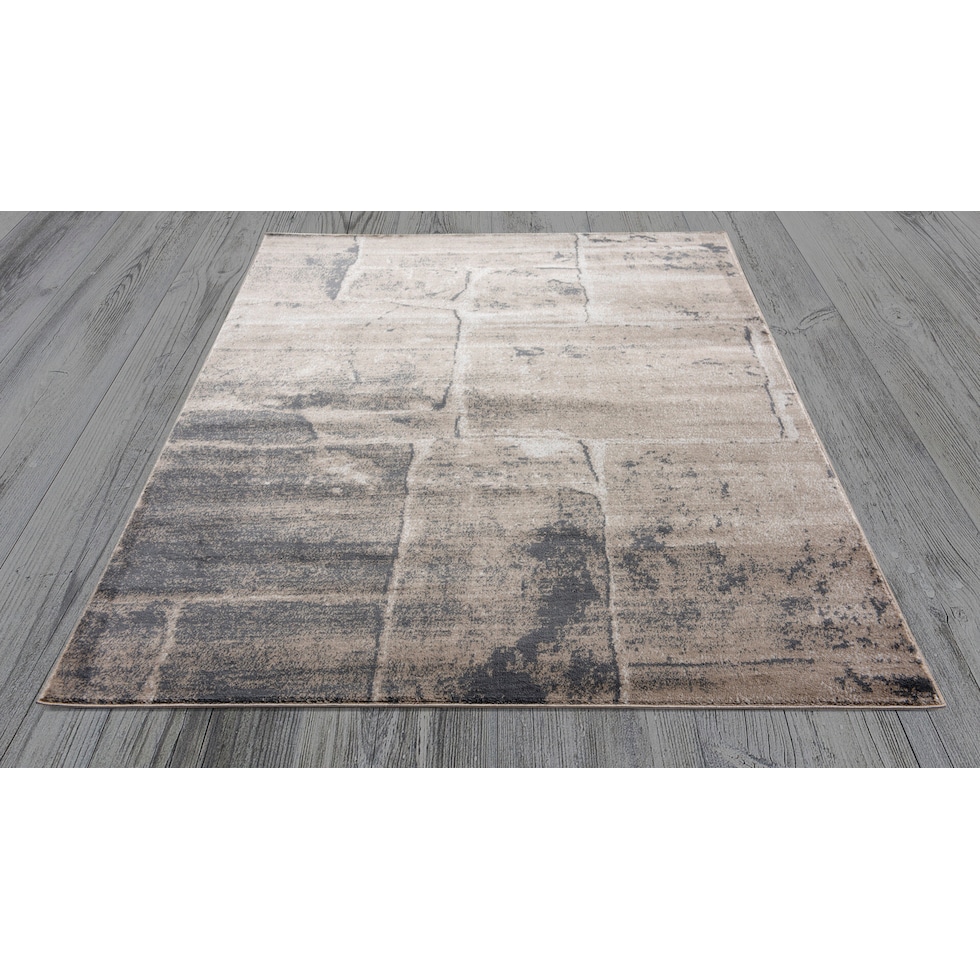 dami light brown area rug  x    