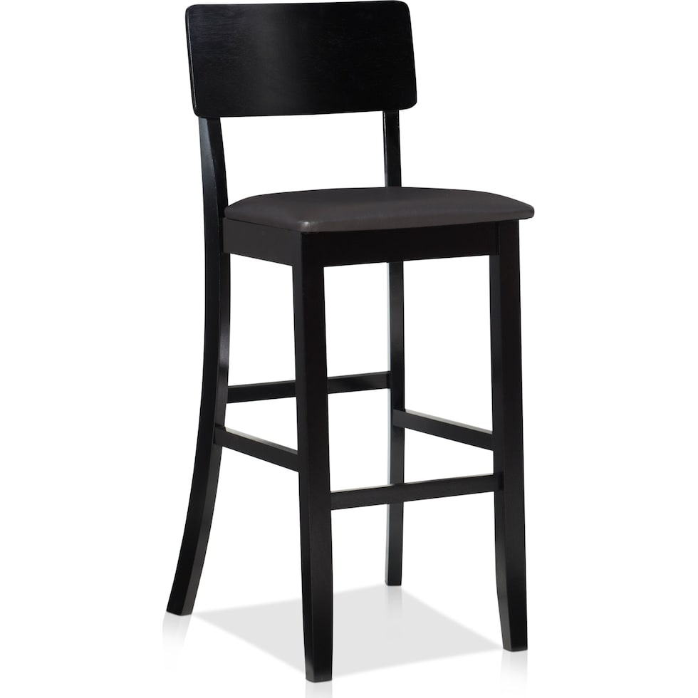 damian black bar stool   