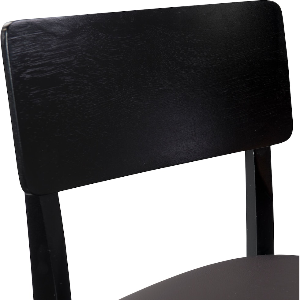 damian black bar stool   