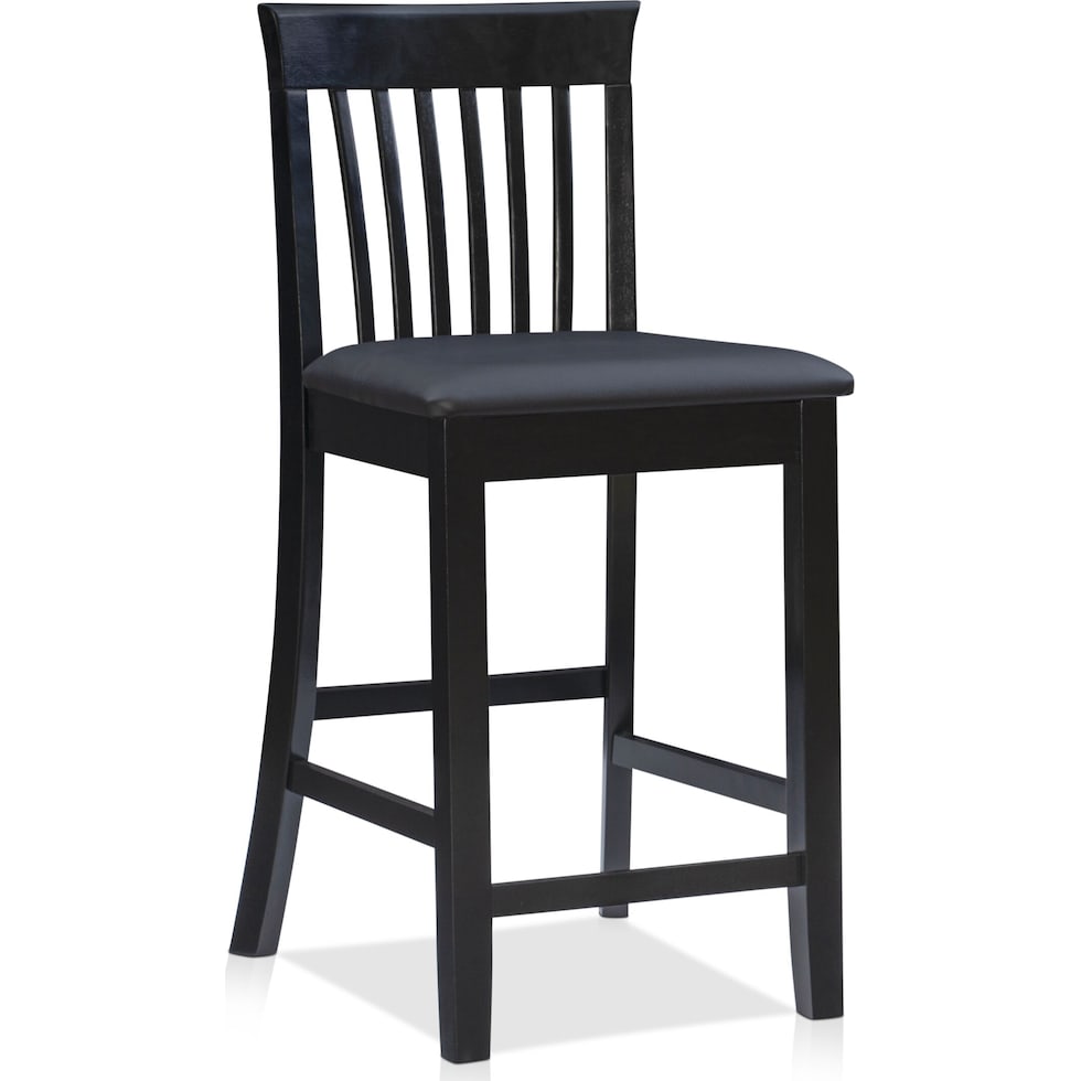 damian black counter height stool   