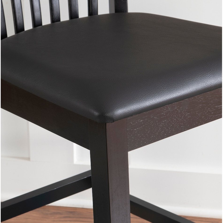 damian black counter height stool   