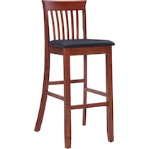 damian dark brown bar stool   