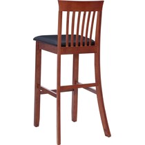 damian dark brown bar stool   