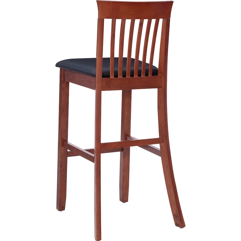 damian dark brown bar stool   