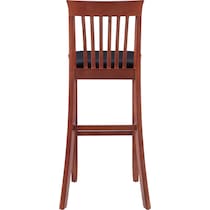 damian dark brown bar stool   