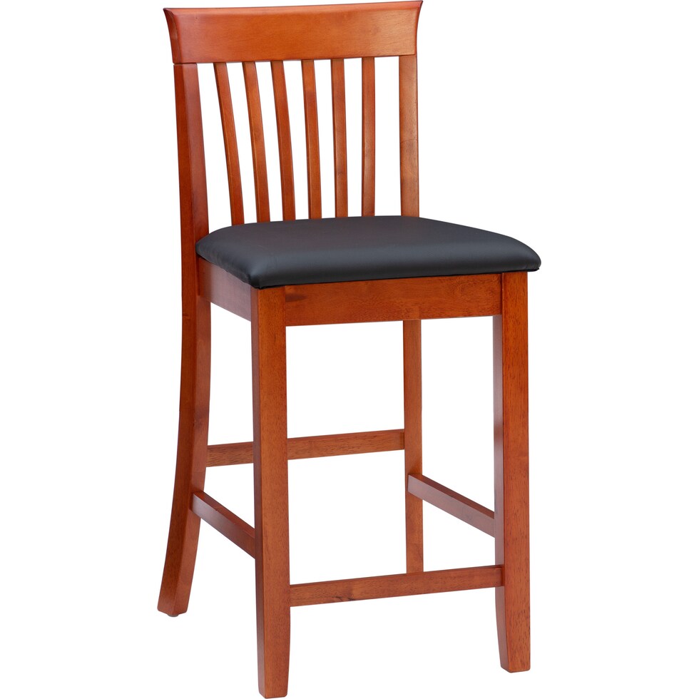 damian dark brown counter height stool   