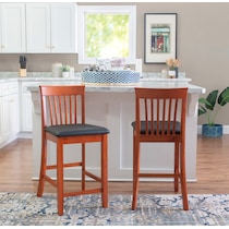 damian dark brown counter height stool   