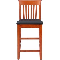 damian dark brown counter height stool   