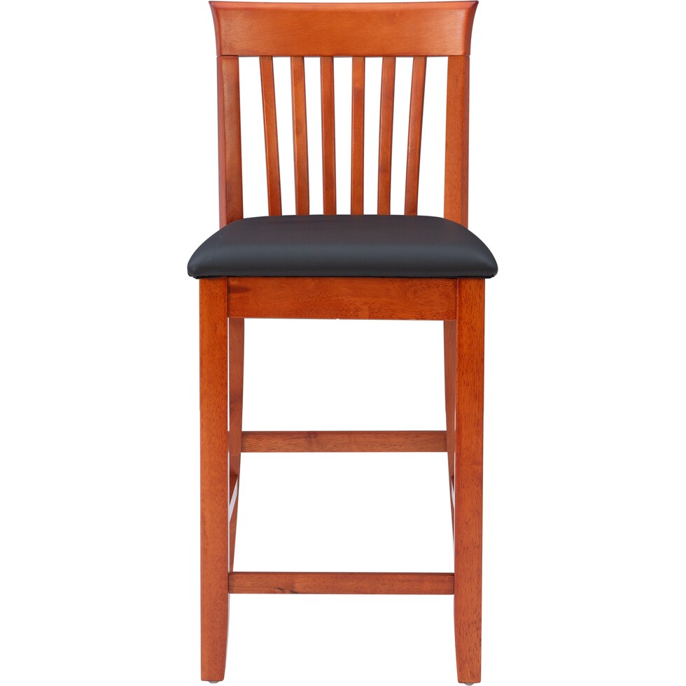 damian dark brown counter height stool   