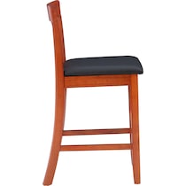 damian dark brown counter height stool   