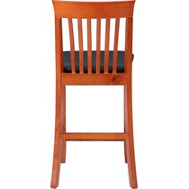 damian dark brown counter height stool   