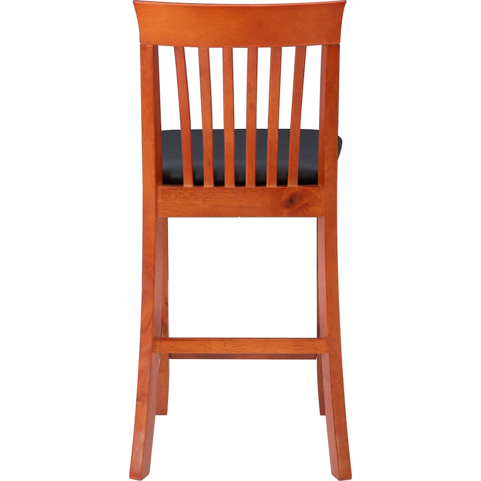 damian dark brown counter height stool   