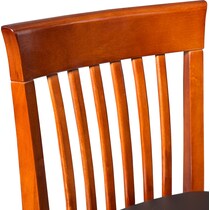 damian dark brown counter height stool   
