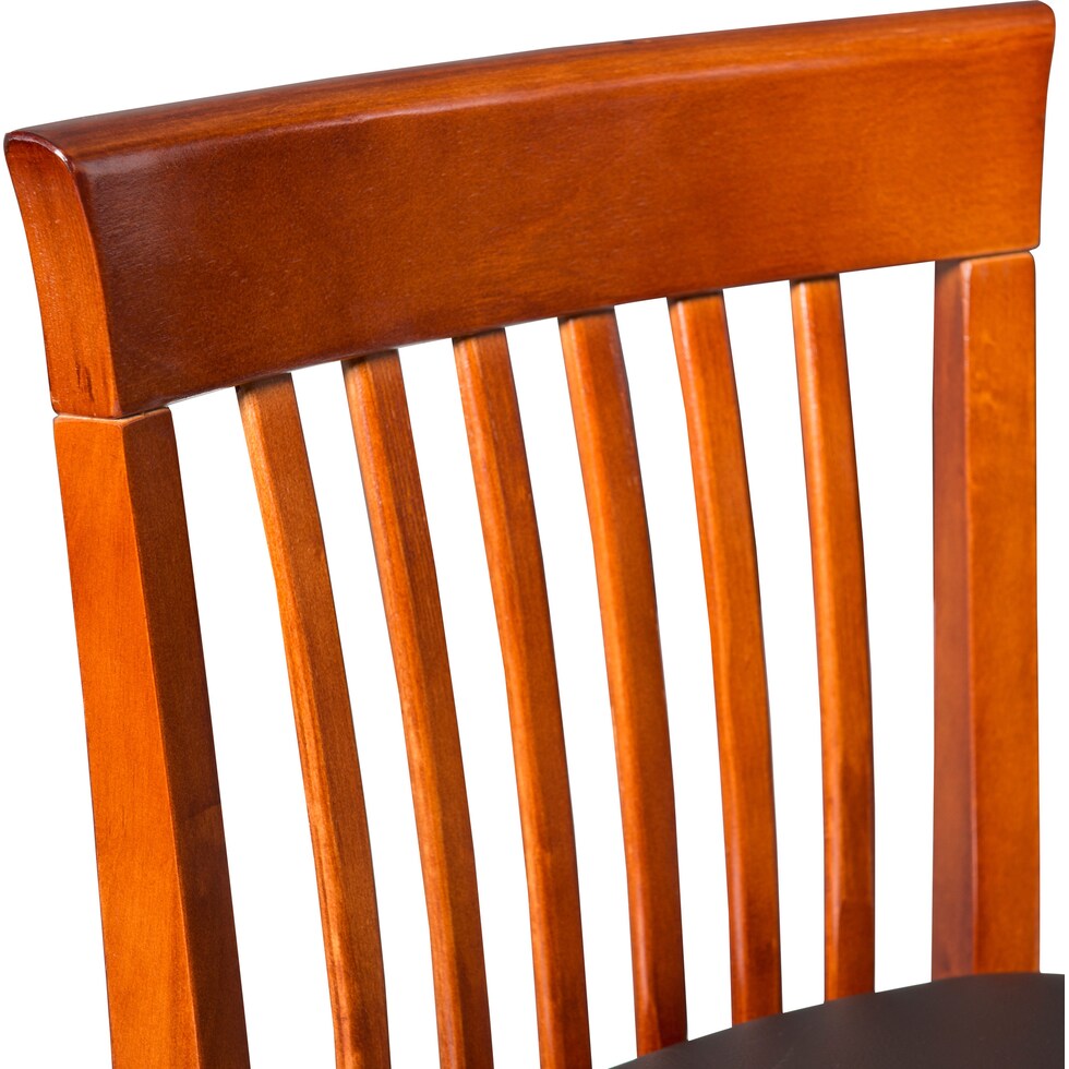 damian dark brown counter height stool   