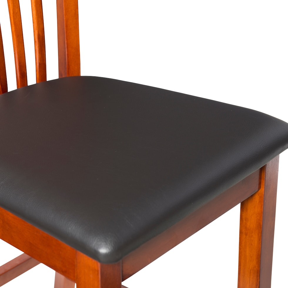 damian dark brown counter height stool   