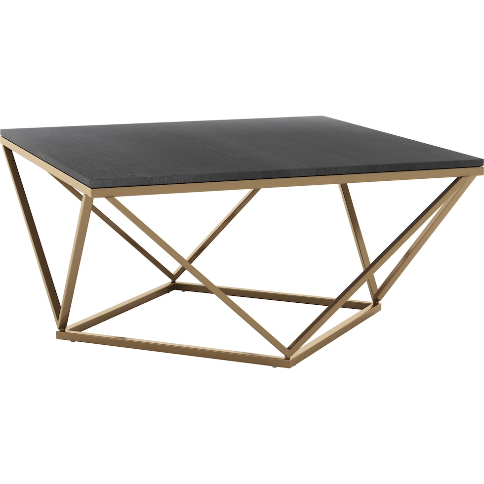 daniel black gold coffee table   