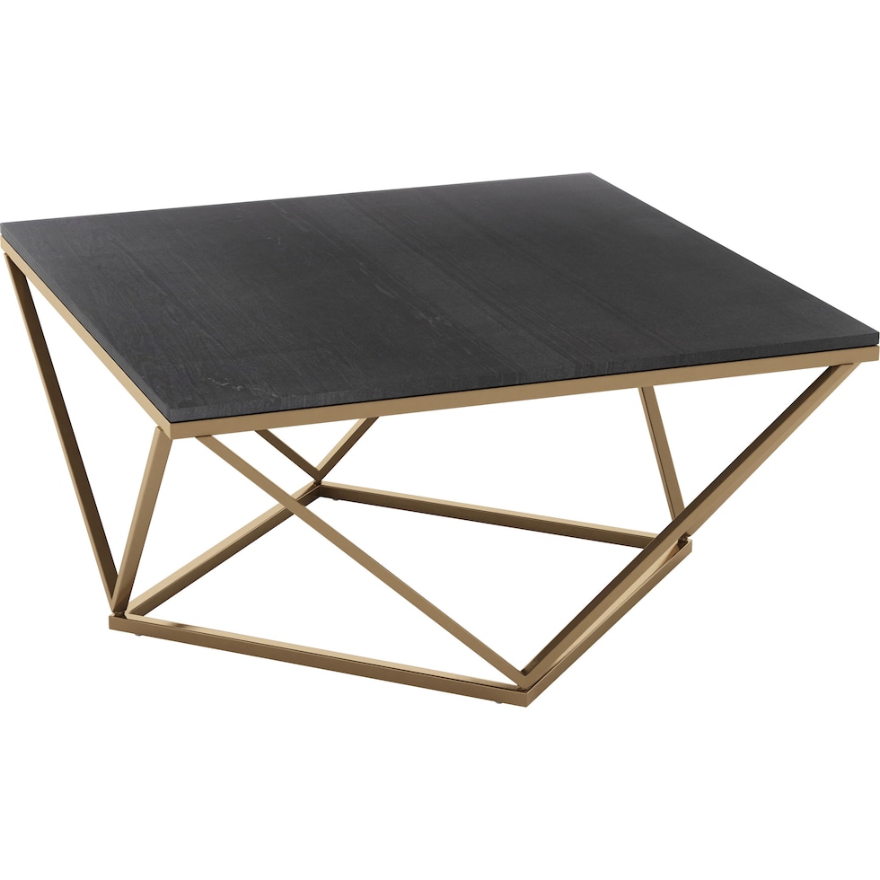 daniel black gold coffee table   