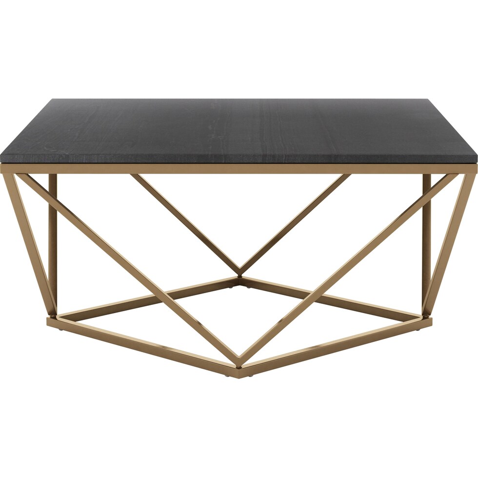 daniel black gold coffee table   