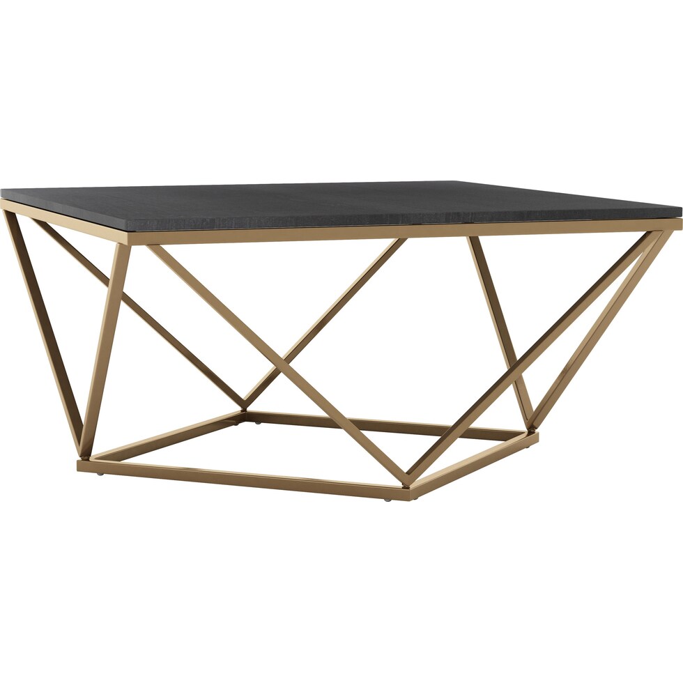 daniel black gold coffee table   