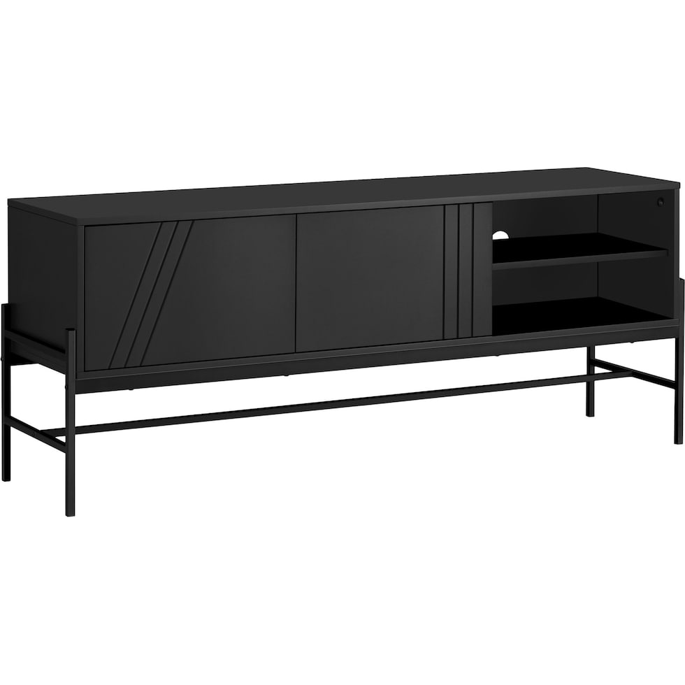 daniella black tv stand   